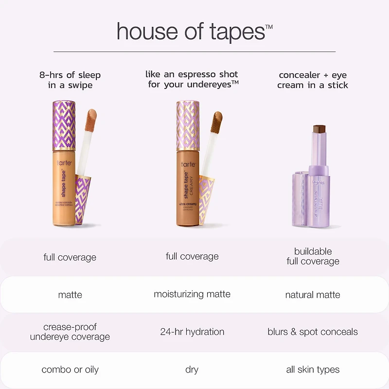 shape tape™ full coverage natural matte concealer