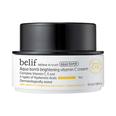 Crème illuminatrice à la vitamine C Aqua Bomb avec acide hyaluronique