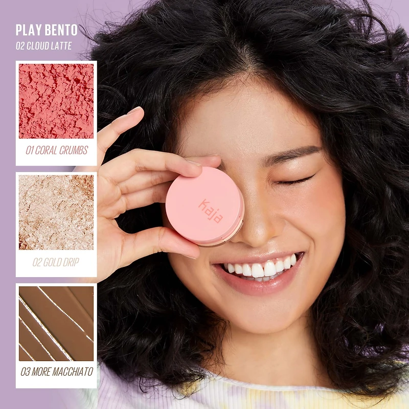 Face Bento Cream Bronzer, Powder Blush & Highlighter Sculpting Trio
