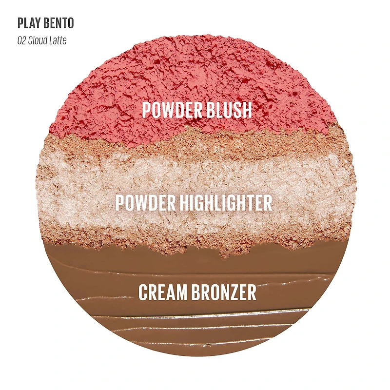 Face Bento Cream Bronzer, Powder Blush & Highlighter Sculpting Trio