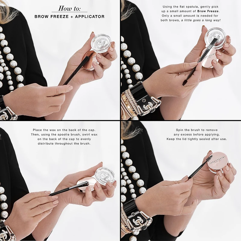 Applicateur de cire fixatrice pour sourcils