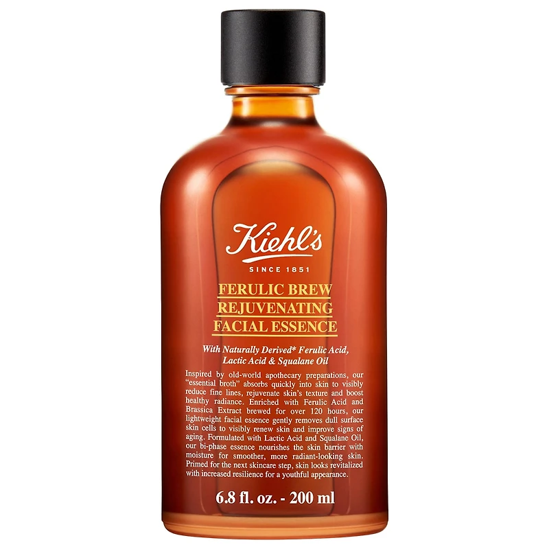 Essence de soin du visage infusé d’acide férulique et lactique