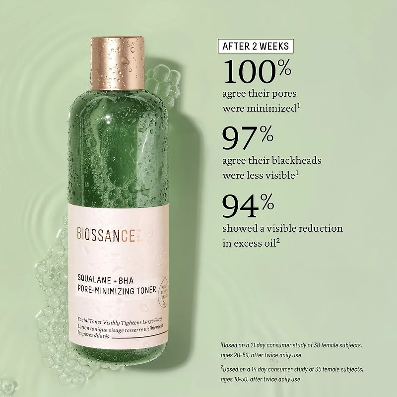 Lotion tonique réductrice de pores BHA à 2 %+ squalane