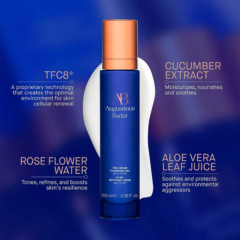 Le gel nettoyant doux en crème avec TFC8®