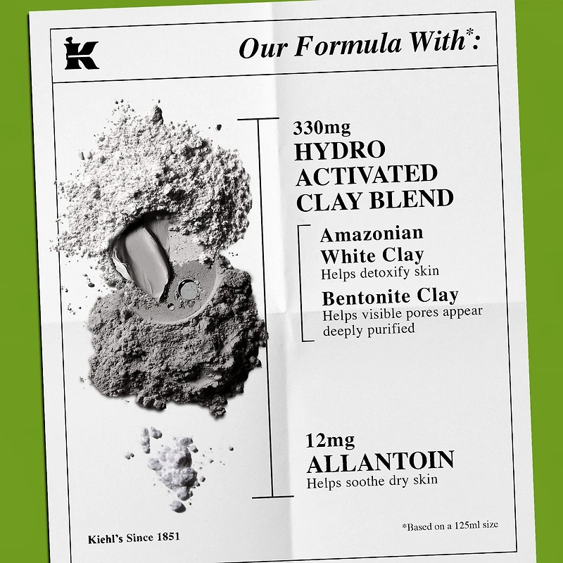 Masque visage nettoyant profond réducteur de pores à l’argile Rare Earth