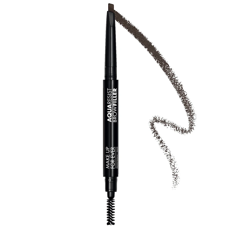 MAKE UP FOR EVER Aqua Resist Waterproof Eyebrow Filler Pencil 50 Black Brown 0.009 oz/ 0.27 g