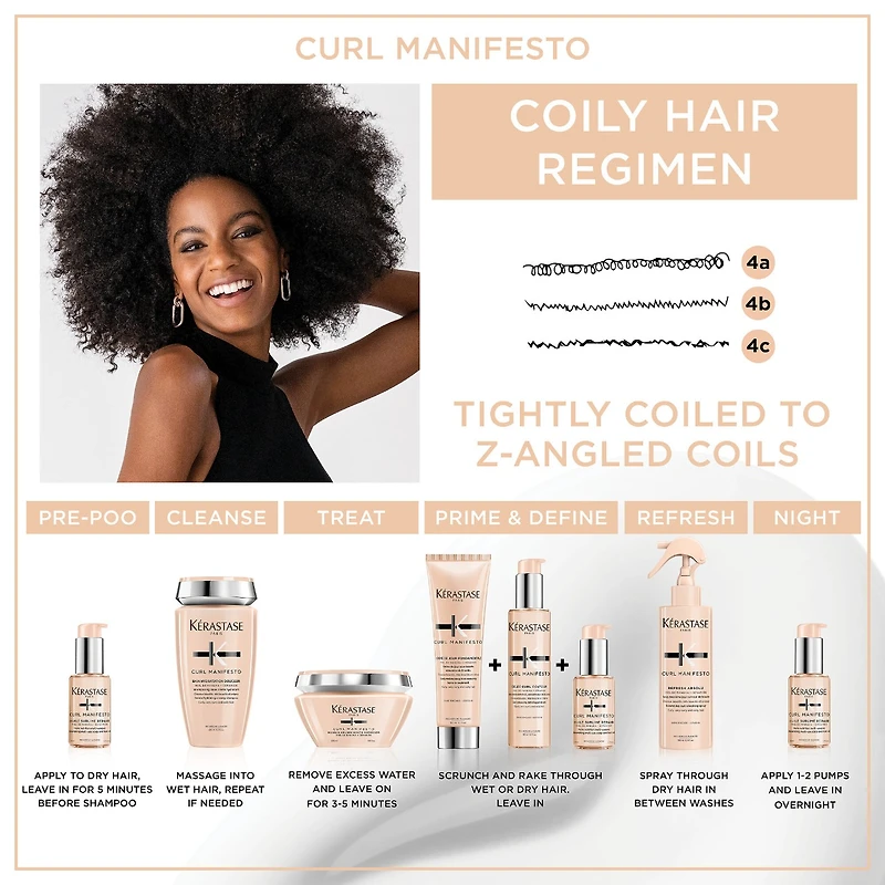 Crème sans rinçage hydratante Curl Manifesto pour cheveux bouclés