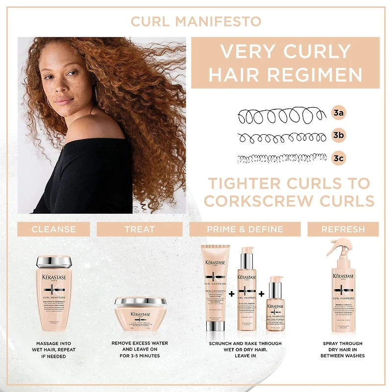 Vaporisateur rafraîchissant et de mise en plis Curl Manifesto