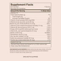 GRO Biotin Gummies for Thinning Hair