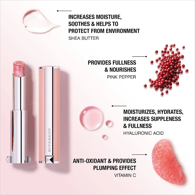 Baume à lèvres Rose Perfecto hydratation 24 heures
