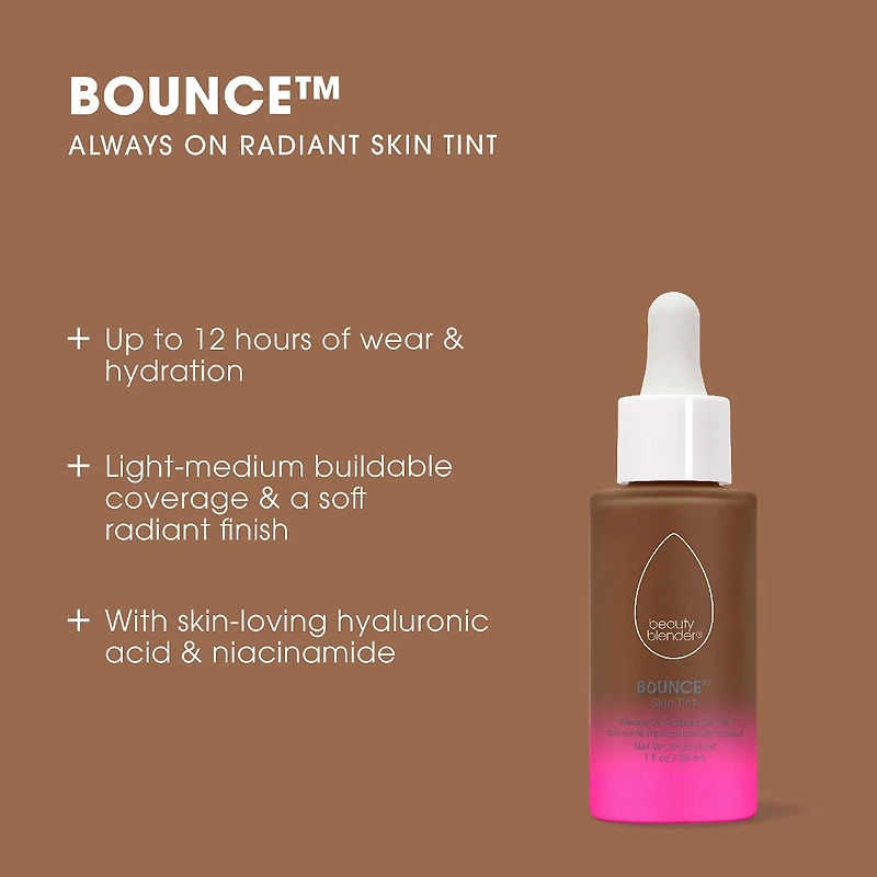 Fluide teinté radieux 12 heures avec acide hyaluronique et niacinamide