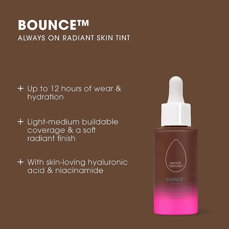 Fluide teinté radieux 12 heures avec acide hyaluronique et niacinamide