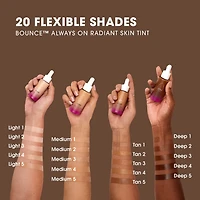 Fluide teinté radieux 12 heures avec acide hyaluronique et niacinamide