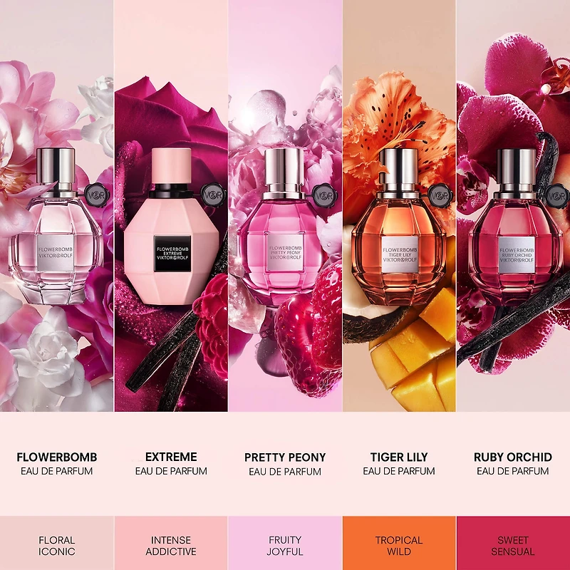 Eau de parfum Flowerbomb Ruby Orchid avec vanille et pêche