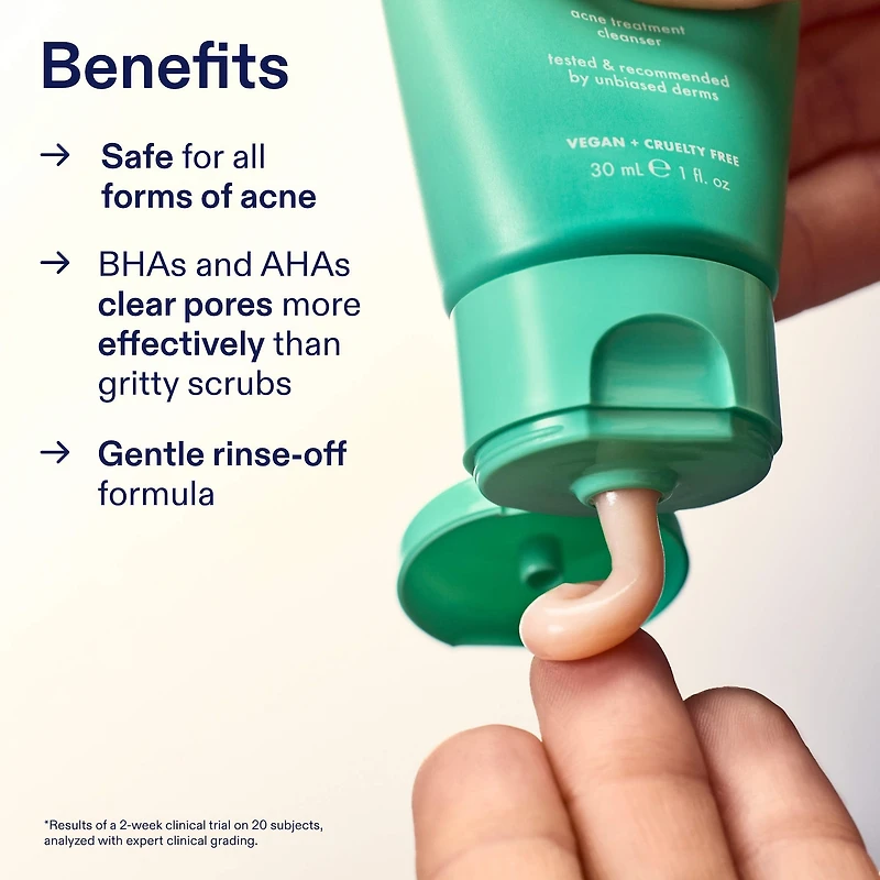 Acne+ 2% BHA + Azelaic Acid + Niacinamide + AHA Cleanser