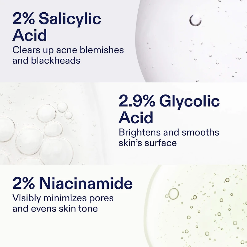 Acne+ 2% BHA + Azelaic Acid + Niacinamide + AHA Cleanser