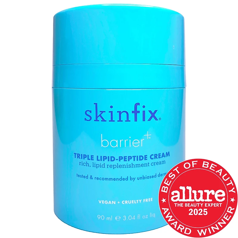 Triple Lipid-Peptide Cream Refillable Barrier Moisturizer with Ceramides