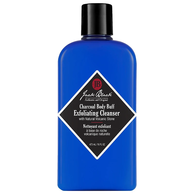 Jack Black Charcoal Body Buff Exfoliating Cleanser 16 oz/ 473 mL