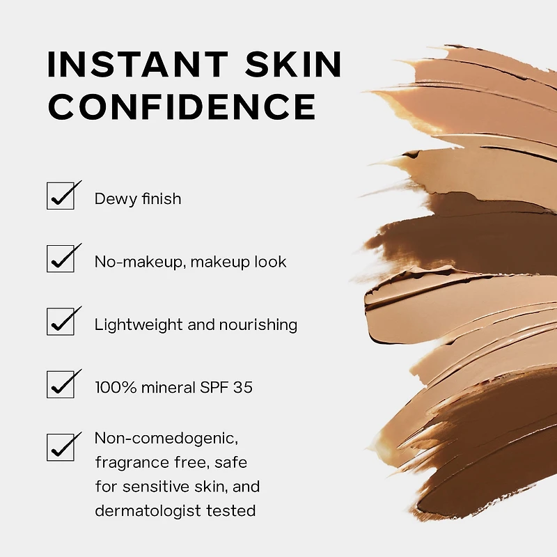 Slip Tint – Lightweight Tinted Moisturizer with Mineral Zinc SPF 35 and Hyaluronic Acid