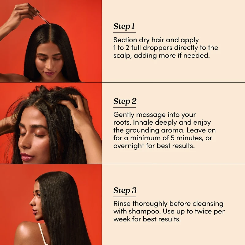 Huile de prélavage HoliRoots™ pour cheveux fins