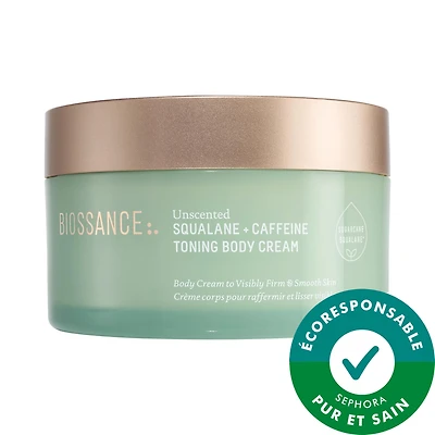 Crème tonique pour le corps avec caféine + squalane