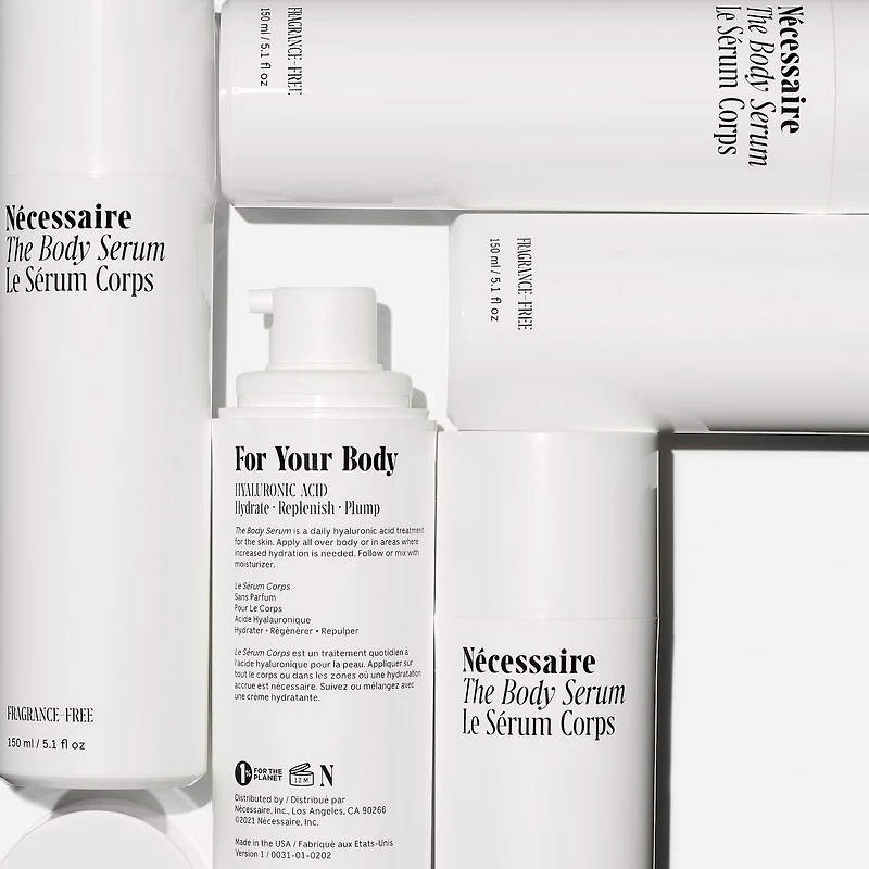 Le sérum corps – avec acide hyaluronique, niacinamide + céramides