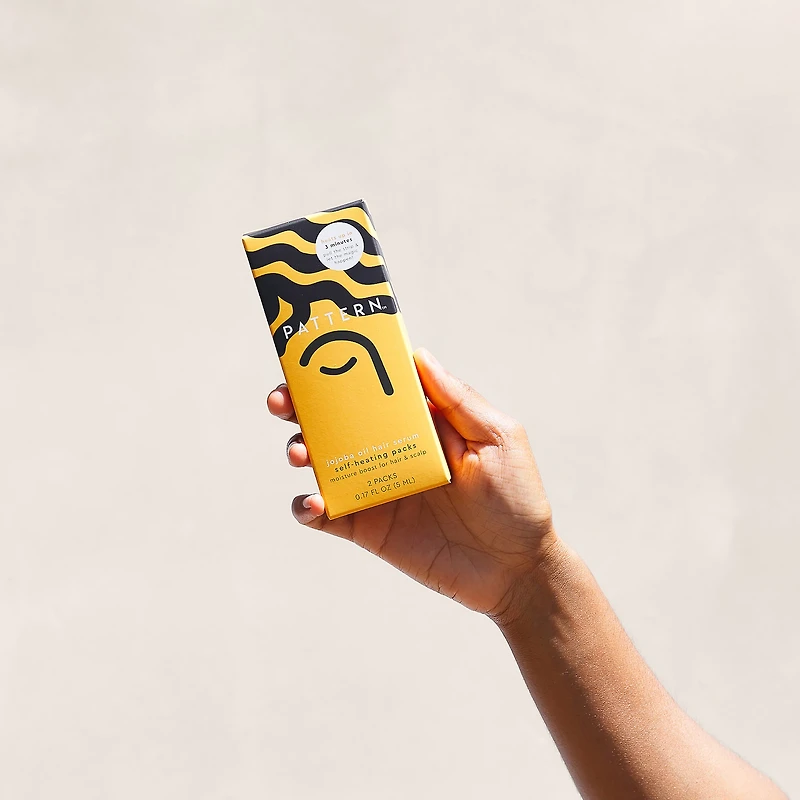 Sachets autochauffants de sérum pour les cheveux à l’huile de jojoba