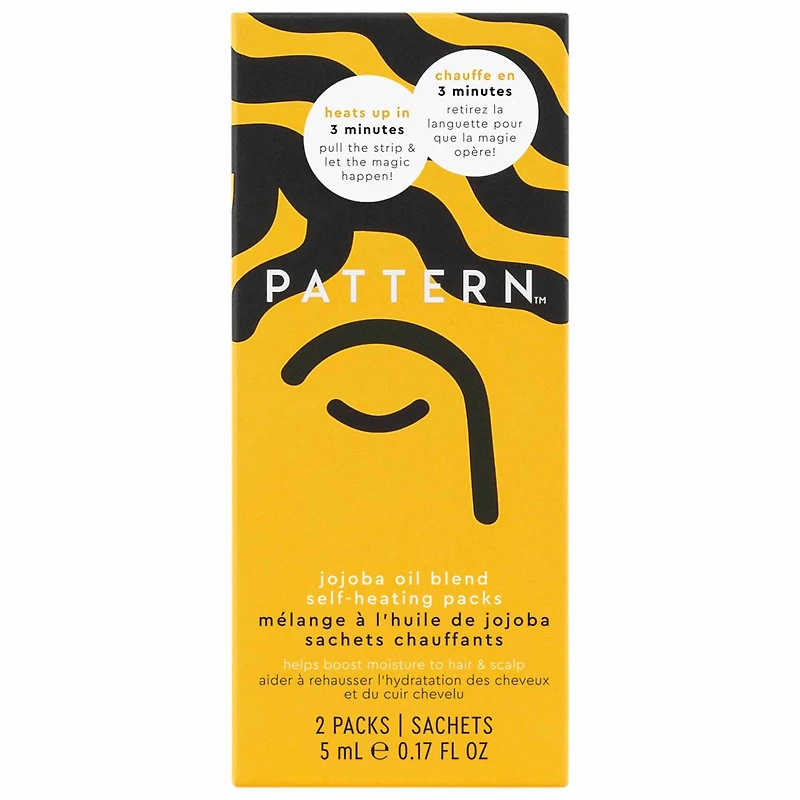 Sachets autochauffants de sérum pour les cheveux à l’huile de jojoba