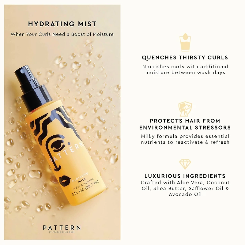Brume hydratante pour les cheveux