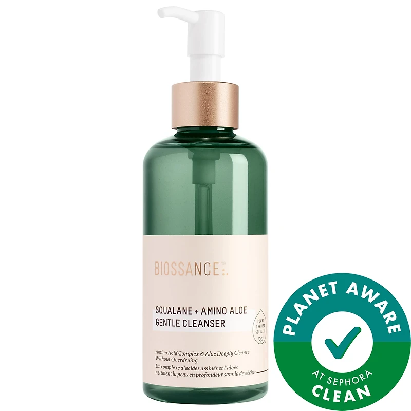Amino Aloe Gentle Pore-Minimizing Cleanser + Squalane