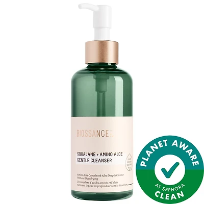 Amino Aloe Gentle Pore-Minimizing Cleanser + Squalane