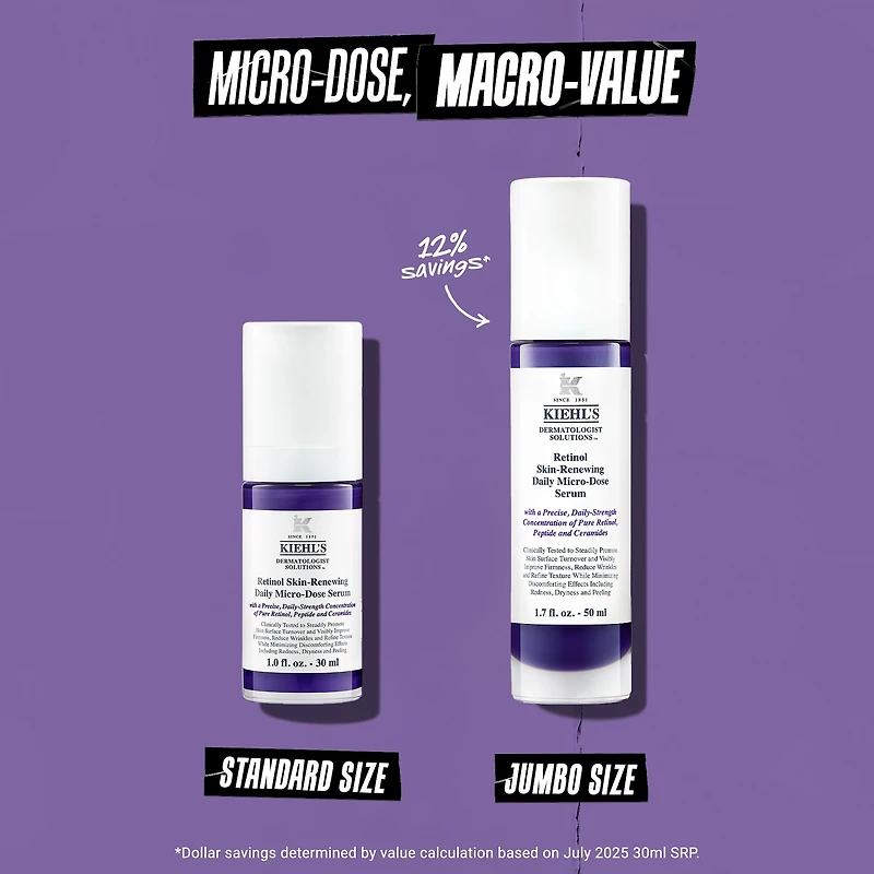 Microdose de sérum antiâge au rétinol avec céramides et peptides