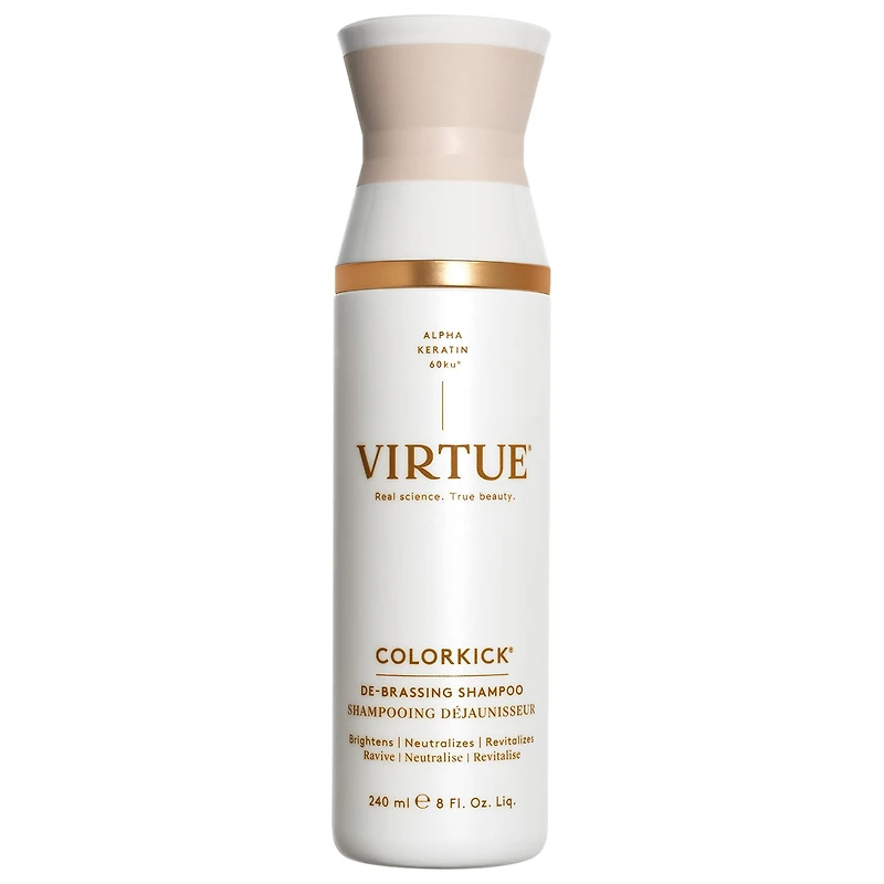 Virtue ColorKick® Debrassing Blue - Purple Shampoo 8 oz/ 240 mL