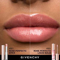 Baume et brillant à lèvres hydratant teinté Rose Perfecto
