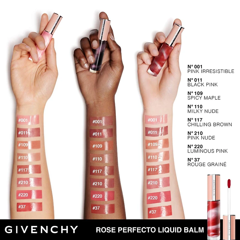 Baume et brillant à lèvres hydratant teinté Rose Perfecto