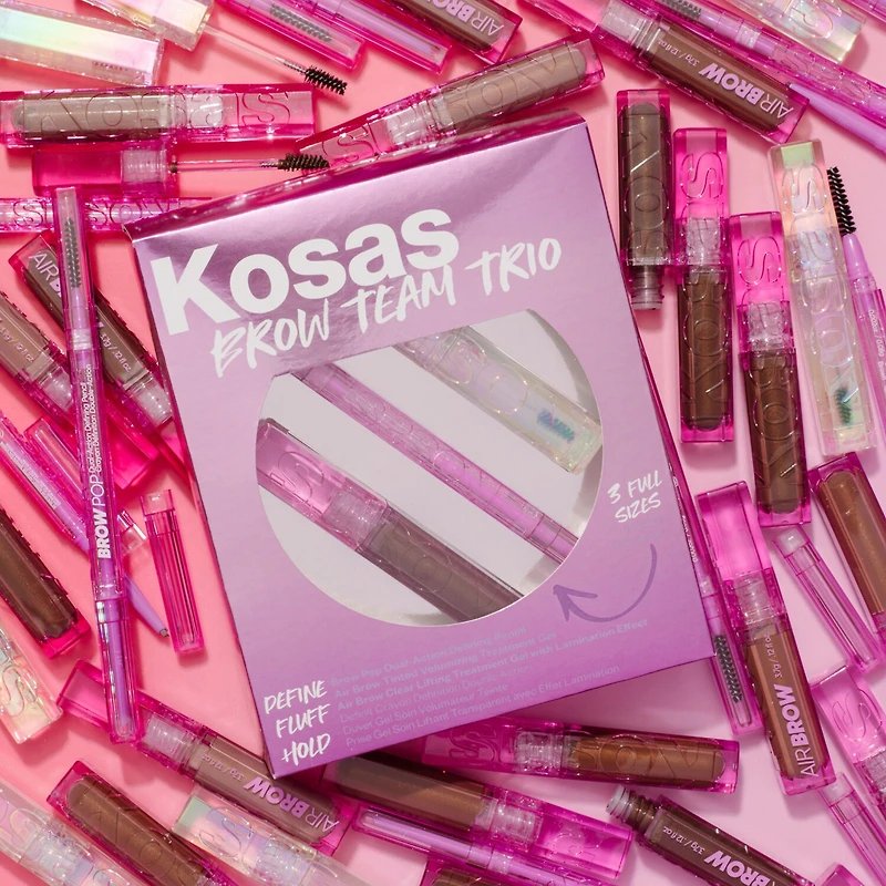Brow Team Eyebrow Pencil +  Eyebrow Gel Trio Set