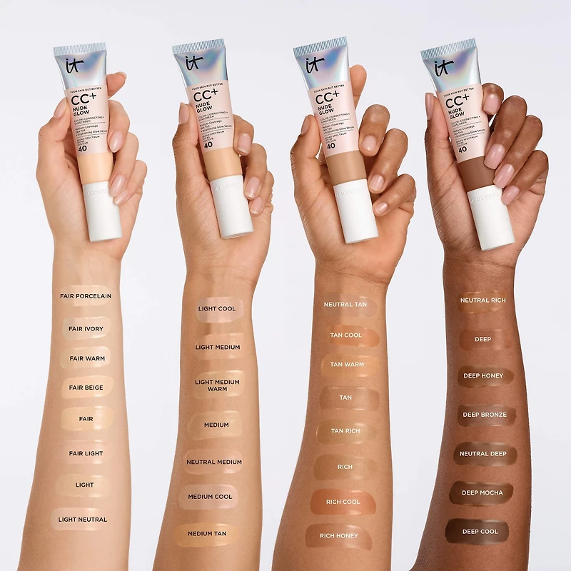 Fluide teinté CC+ Nude Glow avec FPS 40