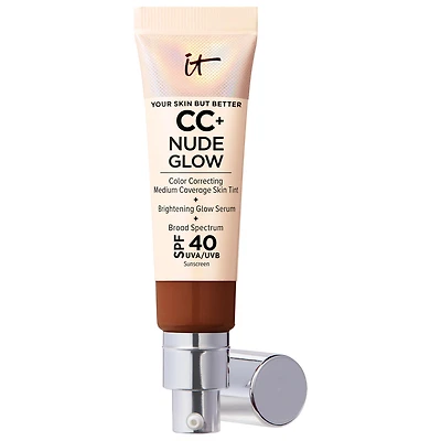 IT Cosmetics CC+ Nude Glow Lightweight Foundation + Serum with SPF 40 and Niacinamide 1.1 oz / 32 mL