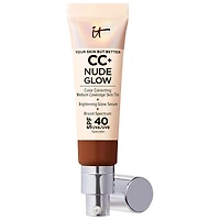 IT Cosmetics CC+ Nude Glow Lightweight Foundation + Serum with SPF 40 and Niacinamide 1.1 oz / 32 mL