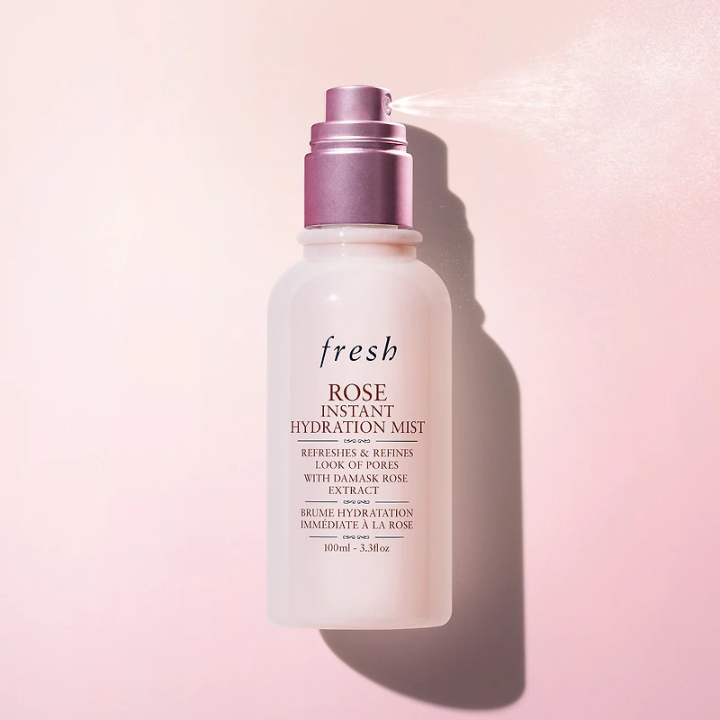 Brume hydratante à la rose qui réduit les pores