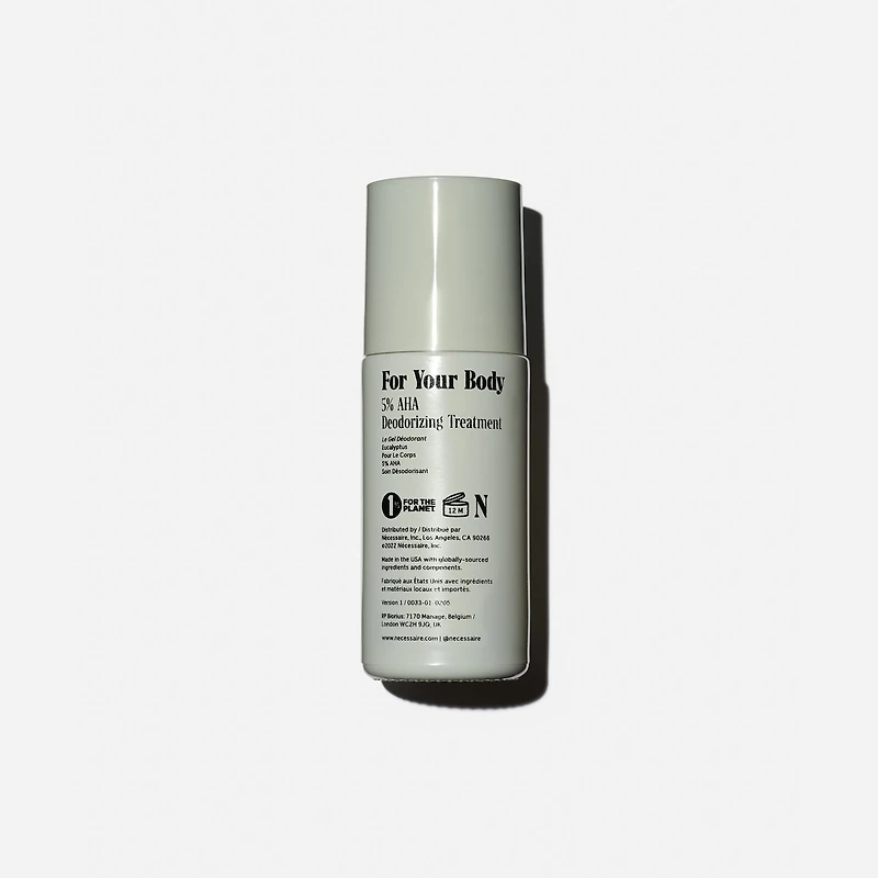 The Deodorant Gel - With 5% Alpha Hydroxy Acid (AHA) and Niacinamide