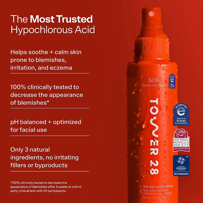 SOS Daily Hypochlorous Acid Spray for Breakouts & Redness