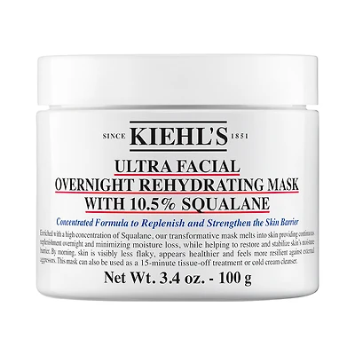 Masque hydratant de nuit pour le visage Ultra facial avec scalane à 10,5 %
