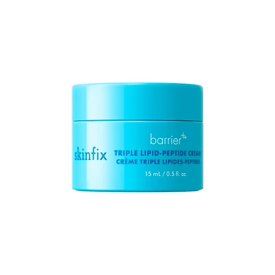 Skinfix Mini Triple Lipid-Peptide Cream Refillable Barrier Moisturizer with Ceramides 0.5 oz / 15 mL