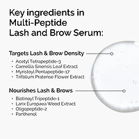 Sérum multi-peptides pour les cils et les sourcils