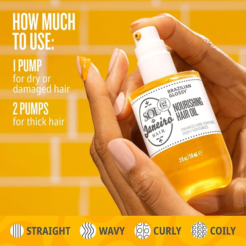 Huile pour les cheveux nourrissante Brazilian Glossy™