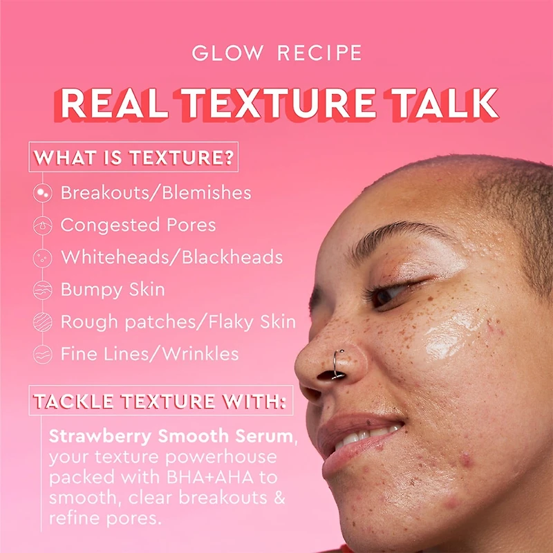 Sérum à l’acide salicylique avec BHA + AHA Strawberry Smooth