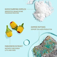 Sérum hydratant et repulpant avec peptide de cuivre rapide, acide hyaluronique et squalane