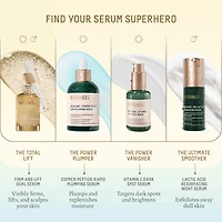 Sérum hydratant et repulpant avec peptide de cuivre rapide, acide hyaluronique et squalane