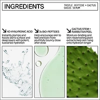 Sérum Oasis hydratant et raffermissant triple peptide avec acide hyaluronique